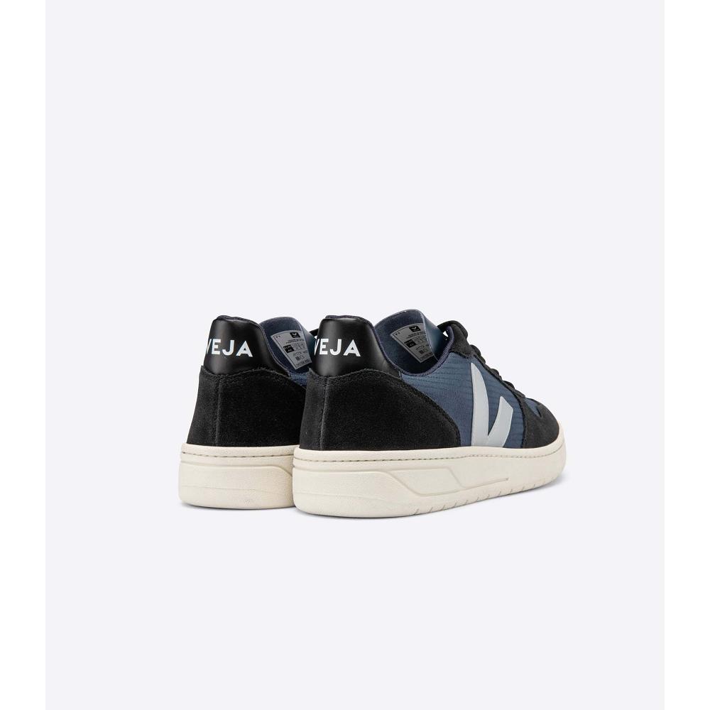 Veja V-10 RIPSTOP Tornacipő Férfi Black/Blue | HU 326NWY